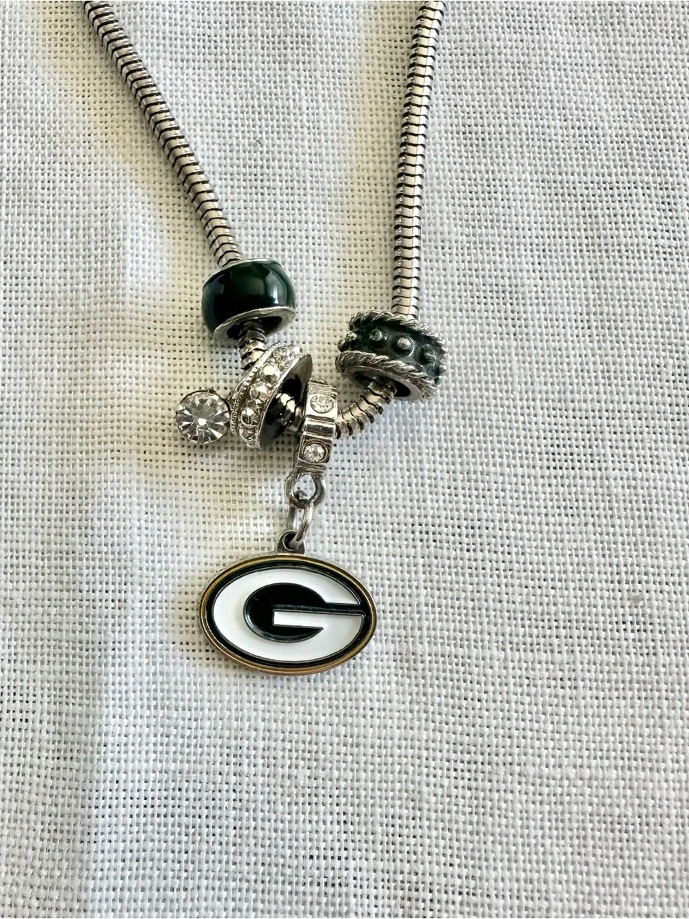 Siskiyou Sports NFL Green Bay Packers euro bead necklace